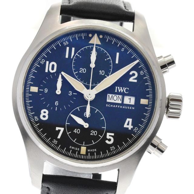 IWC IWC SCHAFFHAUSEN IW387901 パイロットウォッチ スピットファイヤ クロノグラフ デイデイト 自動巻き メンズ 箱・保証書付き_823510の通販は 299,653円