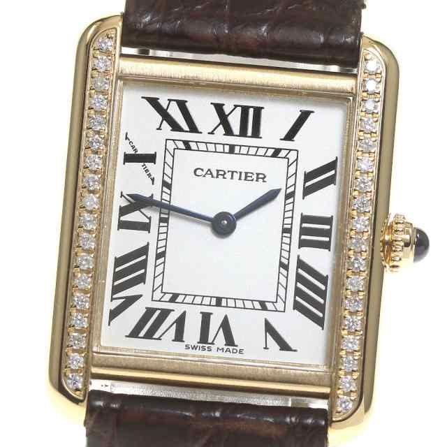 カルティエ CARTIER W1018755 タンクソロ SM K18YG/SS アフターダイヤ クォーツ レディース _816616【ev10】の通販は