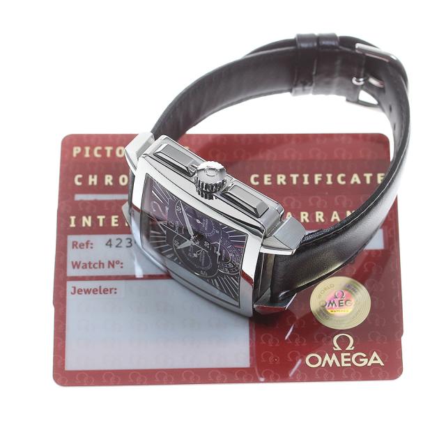 オメガ OMEGA 423.13.37.50.01.001 デビル X2 コーアクシャル クロノグラフ 自動巻き メンズ 保証書付き_824525の通販は