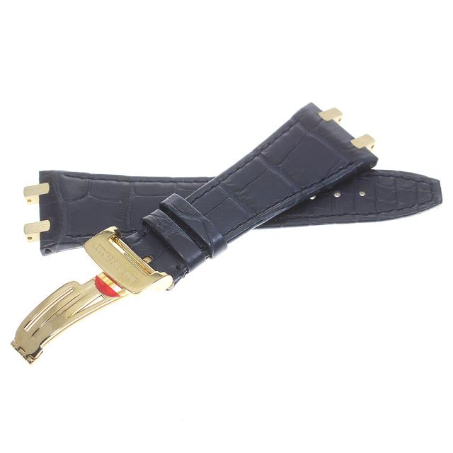 オーデマ・ピゲ AUDEMARS PIGUET メンズ腕時計用革ベルト ラグ幅27ｍｍ ネイビー _821371【ev10】の通販は