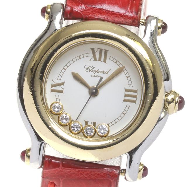 ショパール Chopard 27/8246-21 ハッピースポーツ 5Pダイヤモンド YGベゼル クォーツ レディース _823922の通販は 107,690円