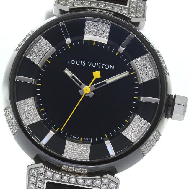 【5/31まで】　時計　ダイヤ　タンブール　腕　ルイヴィトン ルイ・ヴィトン LOUIS VUITTON Q131Q タンブール インブラック