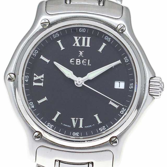 エベル EBEL E9187241 デイト クォーツ メンズ 箱・保証書付き_824940