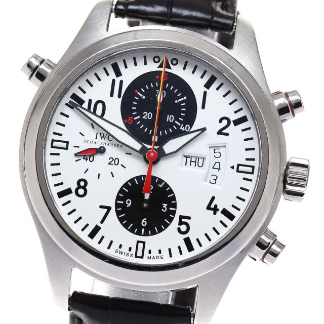 IWC IWC SCHAFFHAUSEN IW371803 パイロットウォッチ ダブルクロノグラフ 2008DFBカップ限定 自動巻き メンズ _826669の通販は 921,021円