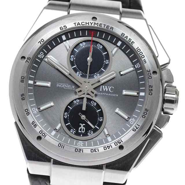 IWC IWC SCHAFFHAUSEN IW378507 インジュニア クロノグラフ レーサー デイト 自動巻き メンズ 美品 保証書付き_826788の通販は