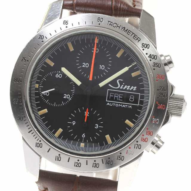 訳あり ジン Sinn 303 アウトバーン クロノグラフ デイデイト 自動巻き メンズ _820593