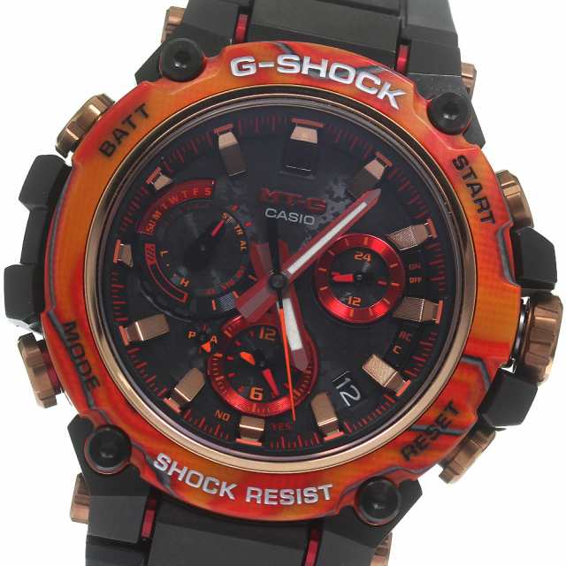 カシオ CASIO MTG-B3000FR-1AJR G-SHOCK MT-G 40周年記念モデル フレアレッド ソーラー電波 メンズ 美品 _829013