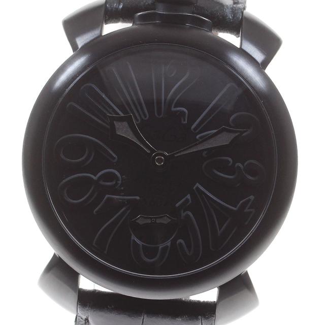 ガガミラノ GaGa MILANO マヌアーレ48 スモールセコンド 手巻き メンズ 箱・保証書付き_829058【ev10】の通販は