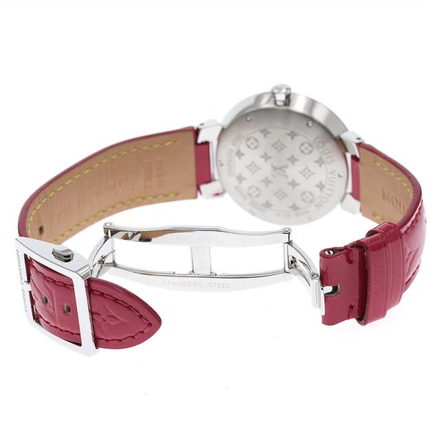 ルイ・ヴィトン LOUIS VUITTON Q1G09 タンブール クールV MM 8P ダイヤ クォーツ レディース 良品 _917623 楽天市場】ルイ・ヴィトン LOUIS VUITTON Q1G09 タンブール クールV MM