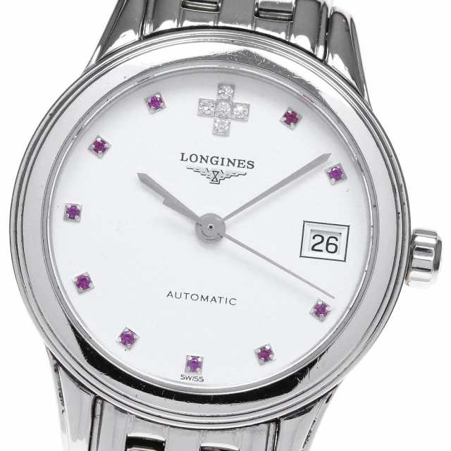 ロンジン LONGINES L4.274.4 フラッグシップ ダイヤモンドインデックス 自動巻き レディース _820219