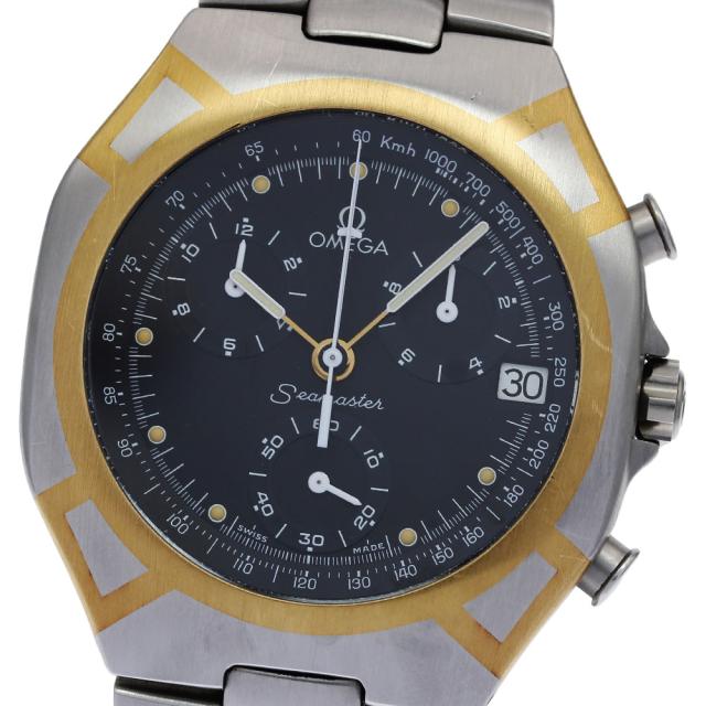 オメガ OMEGA 2590.50 シーマスター ポラリス クロノグラフ クォーツ メンズ _829591