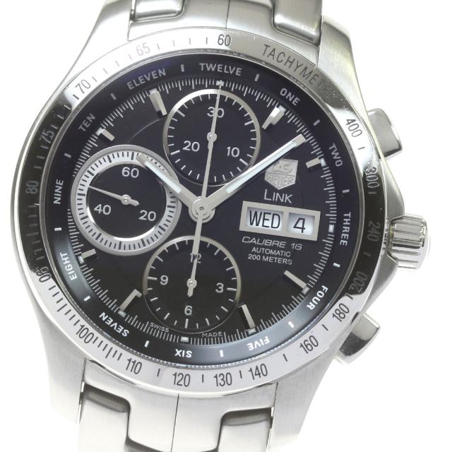 タグホイヤー TAG HEUER CJF211A.BA0594 リンク デイデイト クロノグラフ 自動巻き メンズ 保証書付き_829942【ev10】の通販は腕時計メンズ