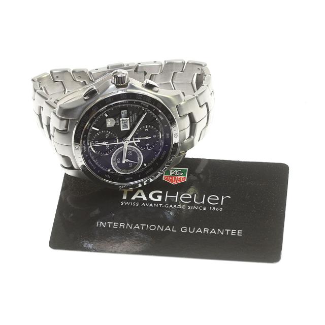 タグホイヤー TAG HEUER CJF211A.BA0594 リンク デイデイト クロノグラフ 自動巻き メンズ 保証書付き_829942【ev10】の通販は