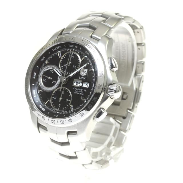 タグホイヤー TAG HEUER CJF211A.BA0594 リンク デイデイト クロノグラフ 自動巻き メンズ 保証書付き_829942【ev10】の通販は