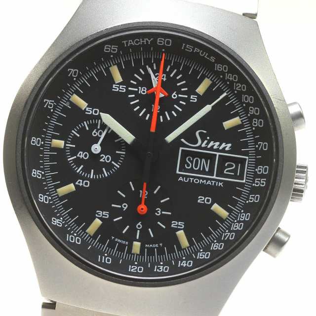 ジン Sinn 157 クロノグラフ デイデイト 自動巻き メンズ _808893【ev10】の通販は 144,817円
