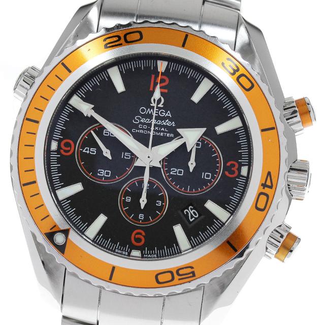 オメガ OMEGA 2218.50 シーマスター プラネットオーシャン コーアクシャル クロノグラフ 自動巻き メンズ 保証書付き_825015の通販は