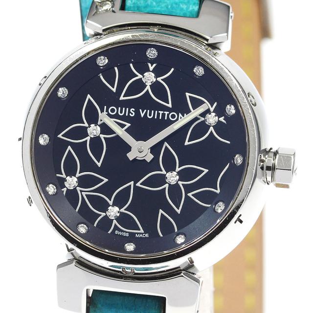 ルイ・ヴィトン LOUIS VUITTON Q121G タンブール ラブリー 18Pダイヤ クォーツ レディース _827619