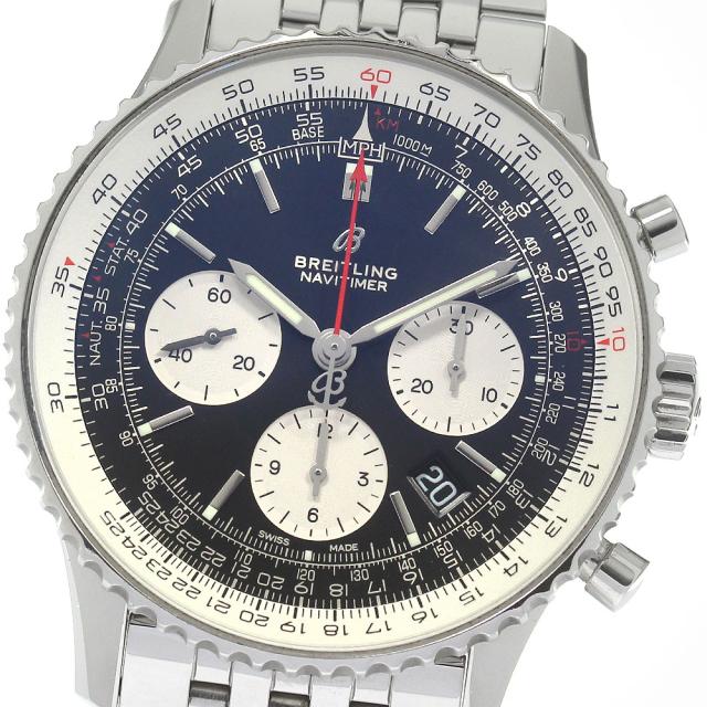 ブライトリング BREITLING AB0121 ナビタイマー 01 クロノグラフ デイト 自動巻き メンズ 箱・保証書付き_820326の通販は 317,869円