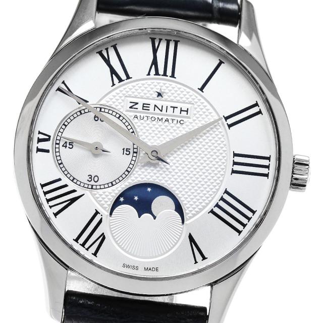 ゼニス ZENITH 03.2310.692 クラスエリート ウルトラシン ムーンフェイズ 自動巻き レディース 良品 _831983の通販は