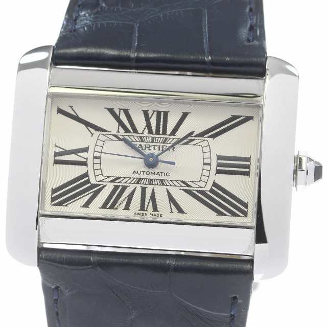 訳あり カルティエ CARTIER W6300755 タンクディバンLM 自動巻き メンズ 内箱・保証書付き_824605【ev10】の通販は