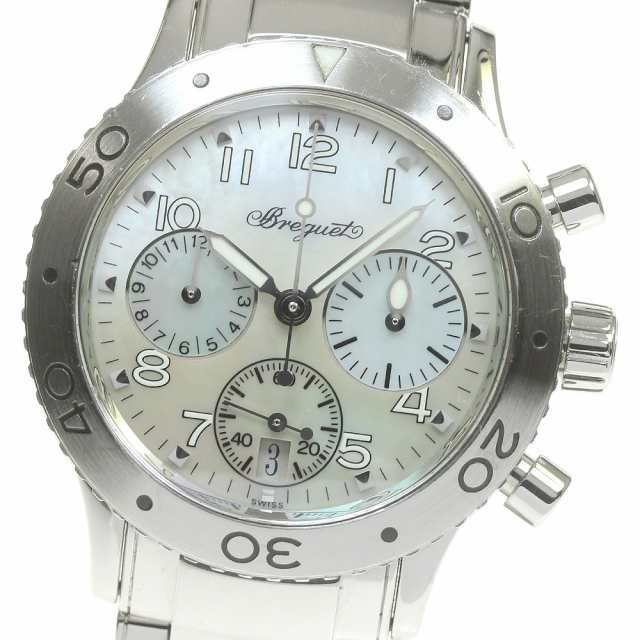 ブレゲ Breguet 4820 トランスアトランティック クロノグラフ 自動巻き レディース 箱・保証書付き_831383の通販は