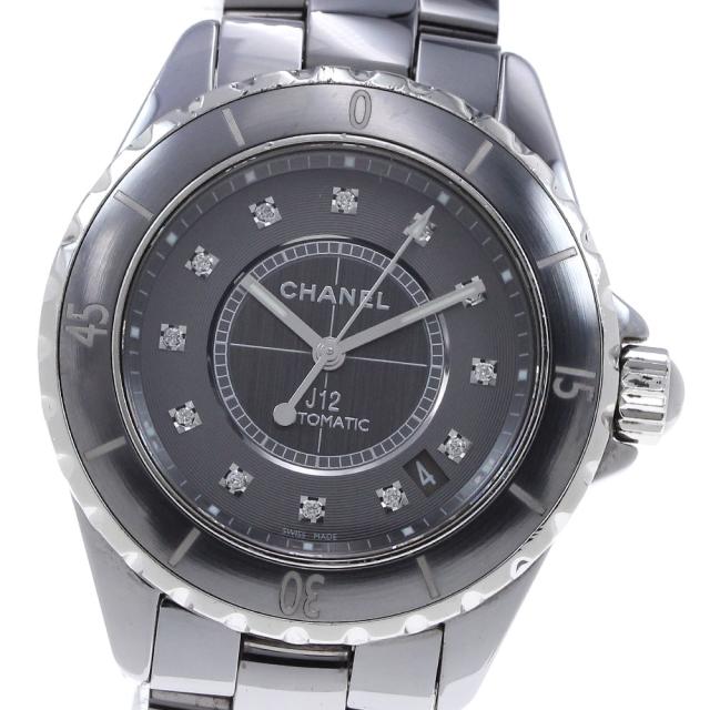 シャネル CHANEL H3242 J12 クロマティック 12Pダイヤ 自動巻き メンズ 保証書付き_818928の通販は