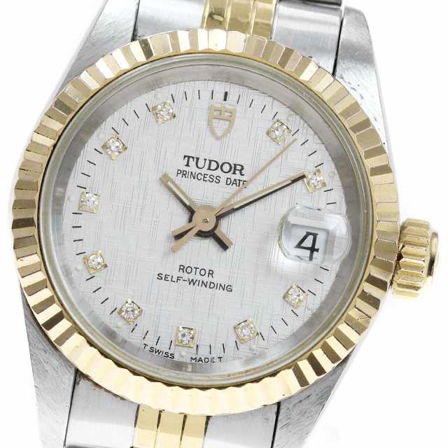 チュードル TUDOR 92413 プリンセス デイト 10Pダイヤ cal.2671 自動巻き レディース _826061