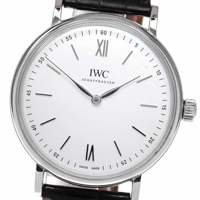 IWC SCHAFFHAUSEN IW511102 ポートフィノ ハンドワインド ピュアクラシック 手巻き メンズ 保証書付き_832013の通販は