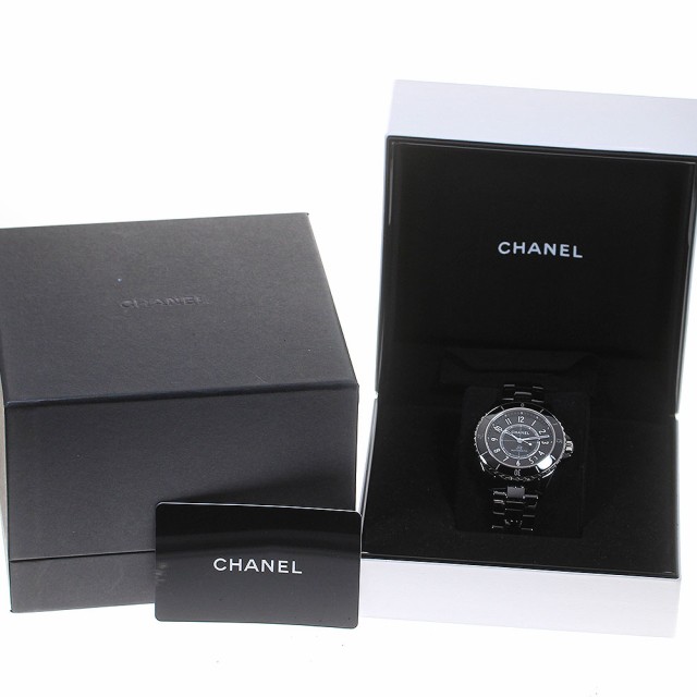 シャネル CHANEL H5697 J12 黒セラミック デイト 自動巻き
