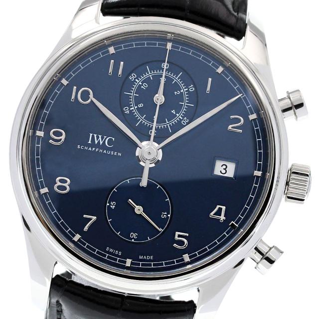 IWC SCHAFFHAUSEN IW390303 ポルトギーゼ クラシック クロノグラフ 自動巻き メンズ 美品 保証書付き_832055の通販は