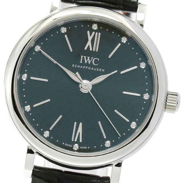 IWC IWC SCHAFFHAUSEN IW357405 ポートフィノ オートマティック 34 12Pダイヤ 自動巻き レディース _832251