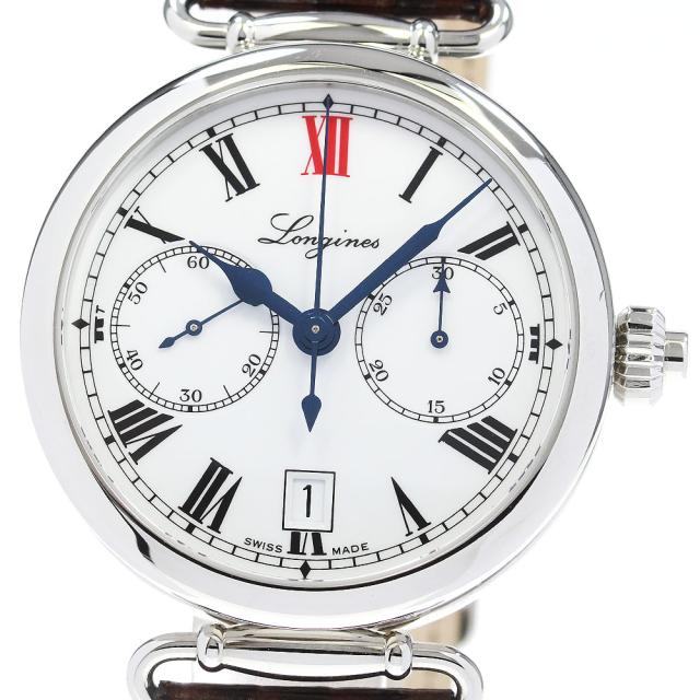 ロンジン LONGINES L2.776.4 ヘリテージコレクション ワンプッシュクロノ 自動巻き メンズ 良品 _834371