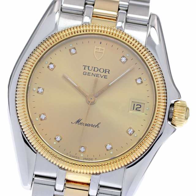 チュードル TUDOR 15733 モナーク デイト クォーツ ボーイズ 良品 _834963