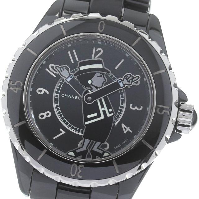 シャネル CHANEL H5242 J12 マドモアゼル 38mm 555本限定 自動巻き メンズ 良品 _832382