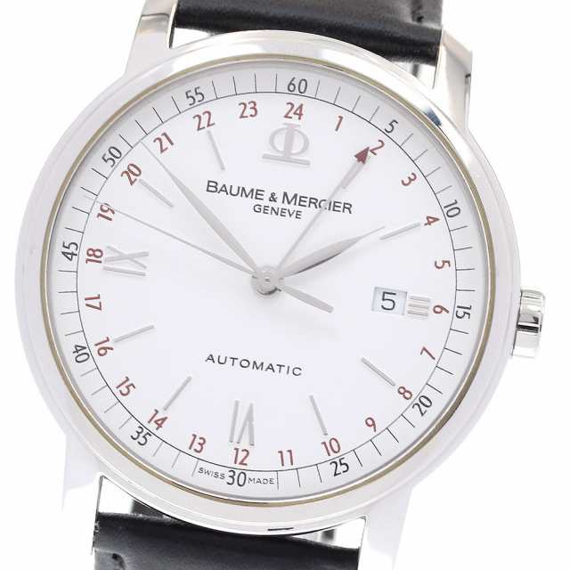 ボーム＆メルシェ Baume & Mercier 65494 クラシマ GMT 自動巻き メンズ 保証書付き_835467