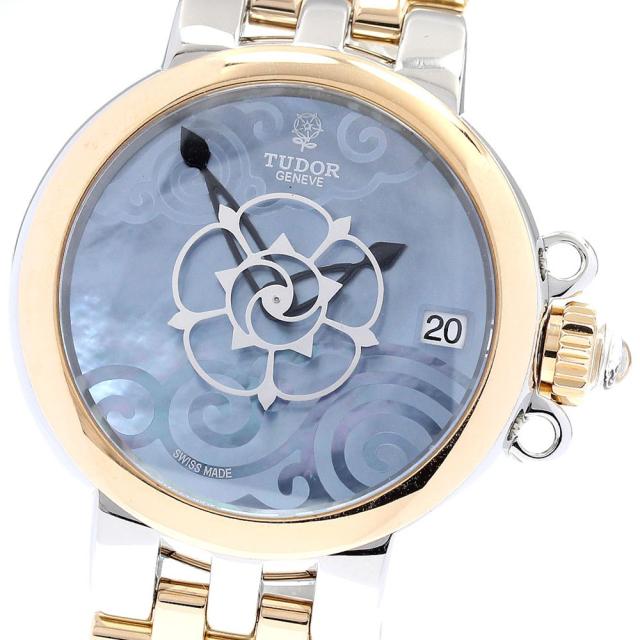 チュードル TUDOR 35701 CLAIR DE ROSE デイト 自動巻き レディース 良品 _834462