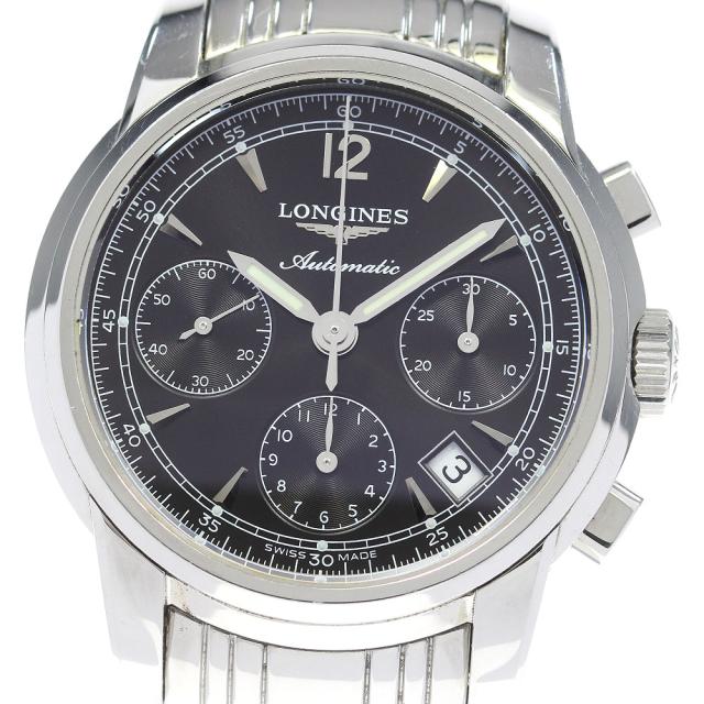 ロンジン LONGINES L2.753.4 サンティミエ クロノグラフ デイト 自動巻き メンズ _835956【ev10】の通販は 146,520円