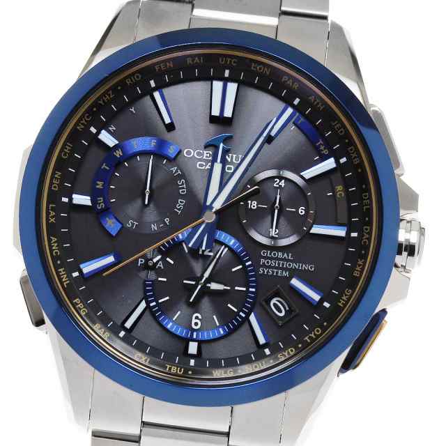 カシオ CASIO OCW-G1100TG-1AJF オシアナス GPS ソーラー電波 メンズ 極美品 箱・保証書付き_836982