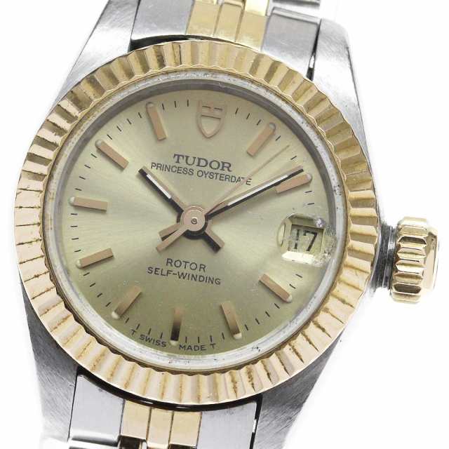 チュードル TUDOR 92513 プリンセスオイスターデイト コンビ cal.2671 自動巻き レディース _826065