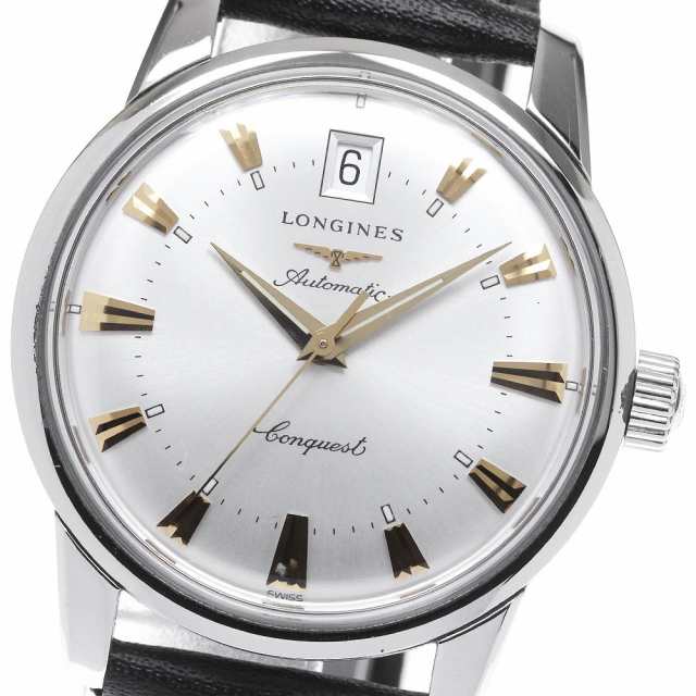 ロンジン LONGINES L1.611.4 コンクエスト ヘリテージ デイト 自動巻き メンズ 良品 _835152