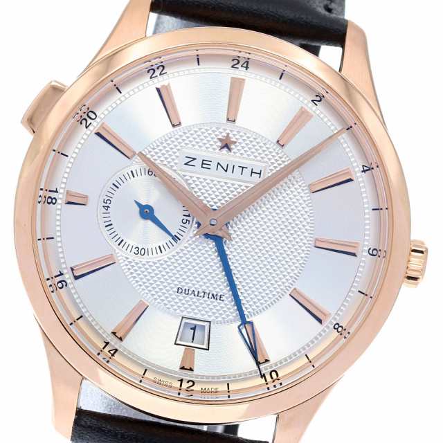 ゼニス ZENITH 18.2130.682/02.C498 エリート キャプテン デュアルタイム K18PG デイト 自動巻き メンズ 良品 箱・保 メーカーOH済_830712の通販は 1,020,800円
