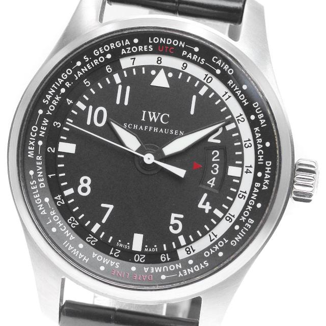 IWC SCHAFFHAUSEN IW326201 パイロットウォッチ ワールドタイマー デイト 自動巻き メンズ 良品 保証書付き_837262の通販は 310,860円