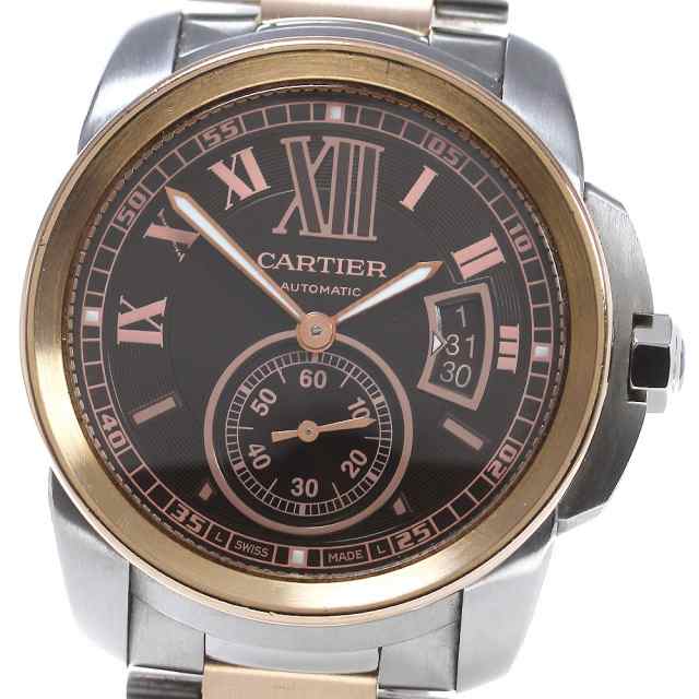 カルティエ CARTIER W7100050 カリブルドゥカルティエ スモールセコンド 自動巻き メンズ 保証書付き_826709の通販は