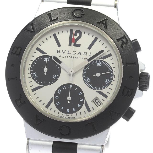ブルガリ BVLGARI AC38TA アルミニウム クロノグラフ 自動巻き メンズ 良品 _835193の通販は