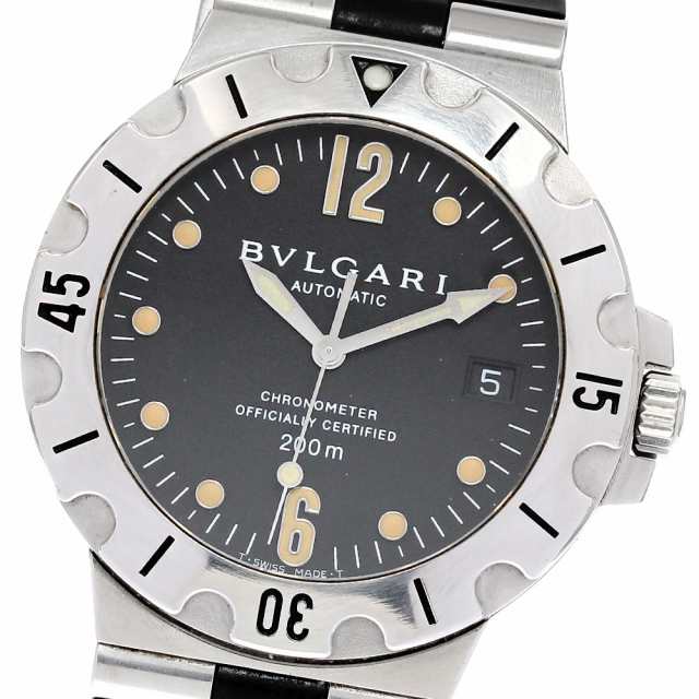 ブルガリ BVLGARI SD38S ディアゴノ スクーバ デイト 自動巻き メンズ _835631