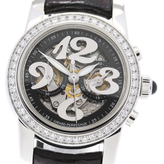 ジラール・ペルゴ GIRARD PERREGAUX 80440D-11AB スモールクロノグラフ ダイヤベゼル 自動巻き レディース _837815 266,310円