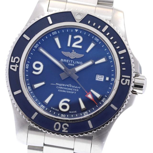 ブライトリング BREITLING A17367 スーパーオーシャン44 デイト 自動巻き メンズ 箱・保証書付き_835714の通販は 186,890円
