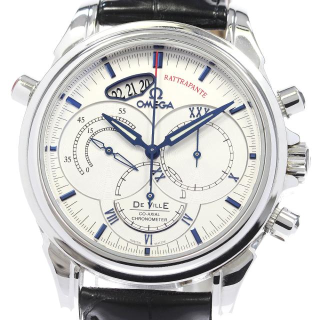 オメガ OMEGA 4847.30.31 デビル コーアクシャル ラトラパンテ クロノグラフ 自動巻き メンズ 良品 箱・保証書付き_839262の通販は