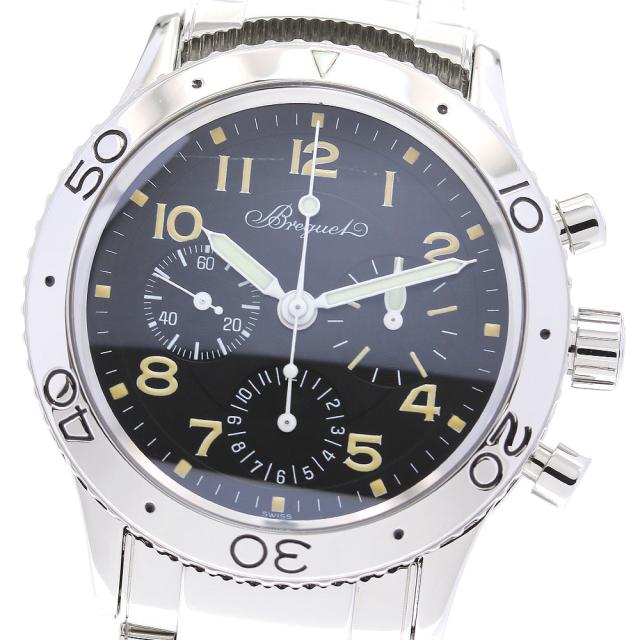 ブレゲ Breguet 3800 アエロナバル タイプ XX クロノグラフ 初期ダイアル 自動巻き メンズ 良品 保証書付き_838026の通販は 444,510円