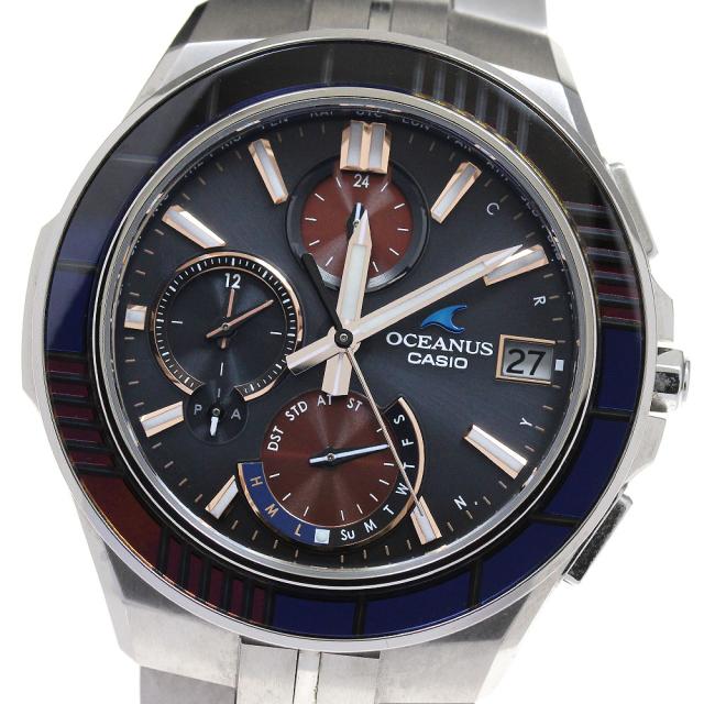 カシオ CASIO OCW-S5000D-1AJF オシアナス マンタ 江戸切子モデル ソーラー電波 メンズ 良品 _839402の通販は